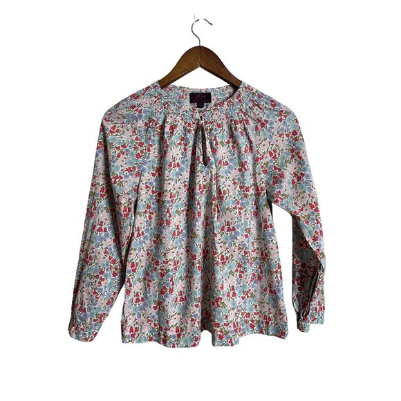 J.Crew  Liberty Fabrics Floral Cotton Blouse Top in Edenham Print  Womans 6 - Picture 1 of 11